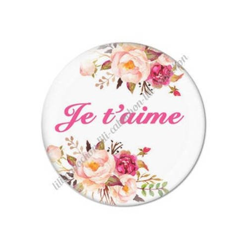 Cabochon résine a coller 25 mm maman m3 