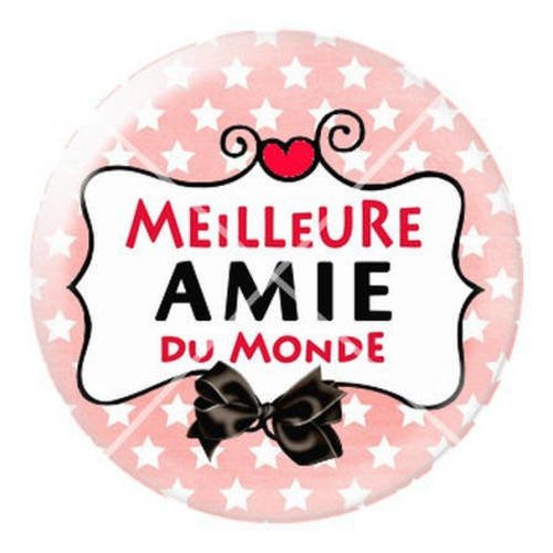 Cabochon résine a coller 25 mm ma meilleure amie 14 