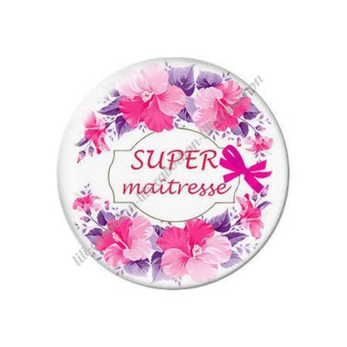 Cabochon résine a coller 25 mm maîtresse k68 