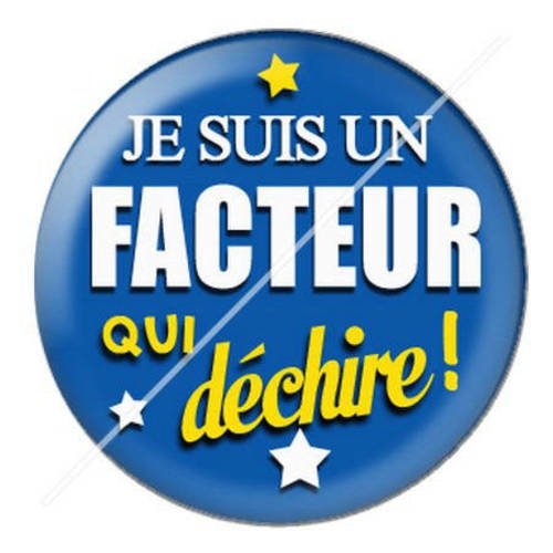 Cabochon résine a coller 25 mm facteur qui déchire 13 