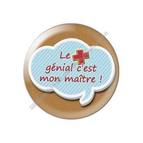 Cabochon résine a coller 25 mm maître k27 