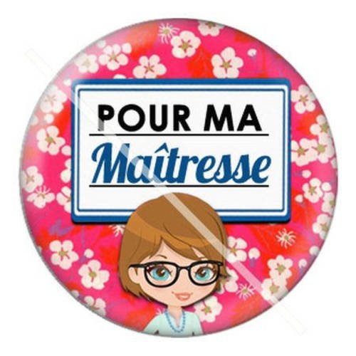 Cabochon résine a coller 25 mm pour maîtresse a27 