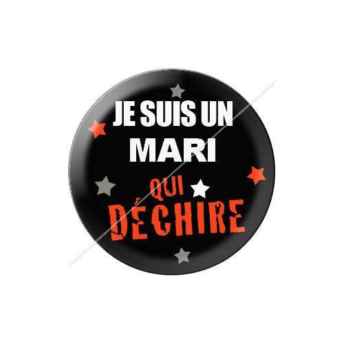 Cabochon résine a coller 25 mm mari 7 