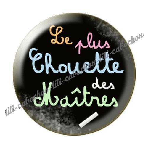 Cabochon résine a coller 25 mm maître i10 