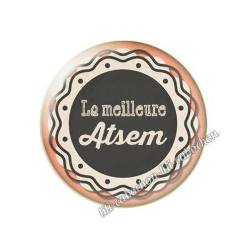 Cabochon résine a coller 25 mm pour atsem m28 