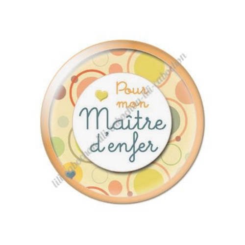 Cabochon résine a coller 25 mm maître k33 