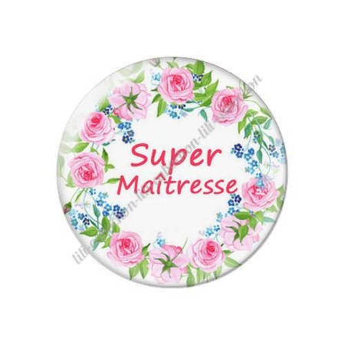 Cabochon résine a coller 25 mm maîtresse k70 