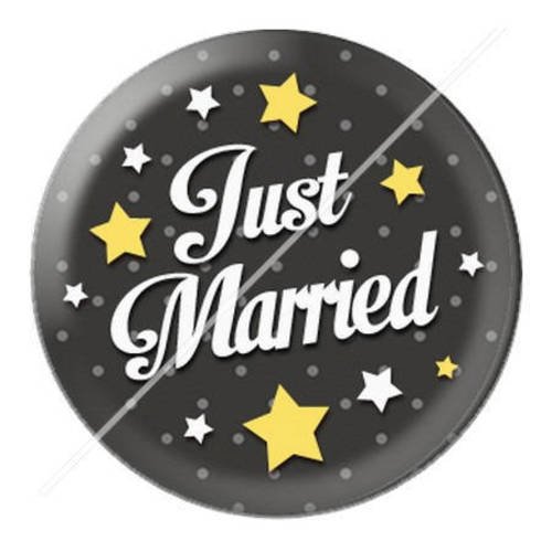 Cabochon résine a coller 25 mm just married mariage 7 