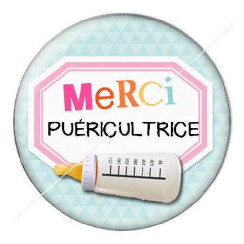 Cabochon résine a coller 25 mm puéricultrice 8 