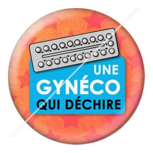 Cabochon résine a coller 25 mm gyneco qui déchire 11 