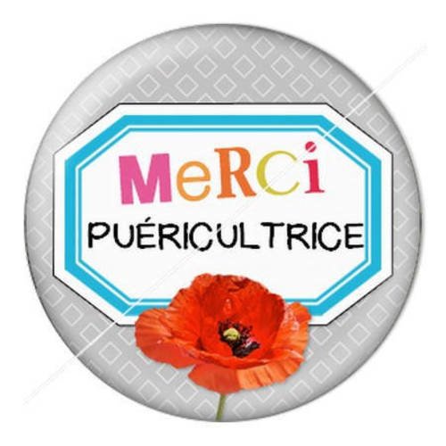 Cabochon résine a coller 25 mm puéricultrice 9 