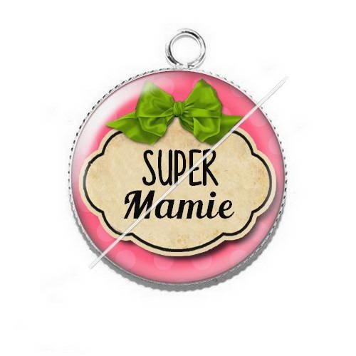 Cabochon résine a coller 25 mm mamie j21 