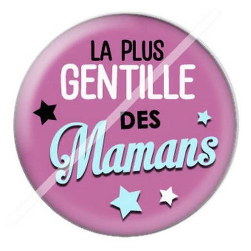 Cabochon résine a coller 25 mm pour maman m4 