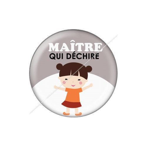 Cabochon résine a coller 25 mm maître j16 