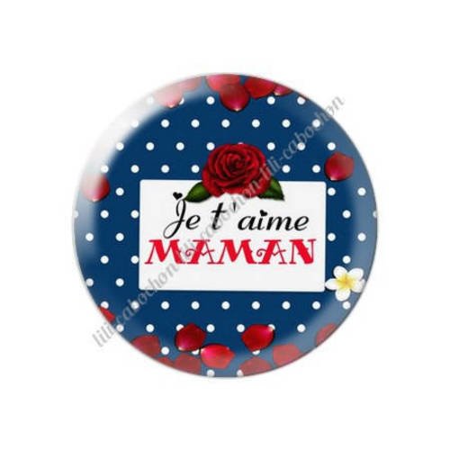 Cabochon résine a coller 25 mm maman k2 