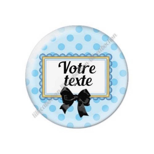 Cabochon résine a coller 25 mm à personnaliser avec votre texte ref f106 