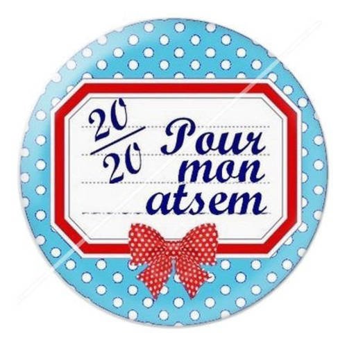 Cabochon résine a coller 25 mm pour atsem 2 