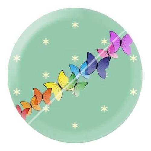 Cabochon résine a coller 25 mm papillon e9 