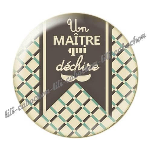 Cabochon résine a coller 25 mm maître i32 