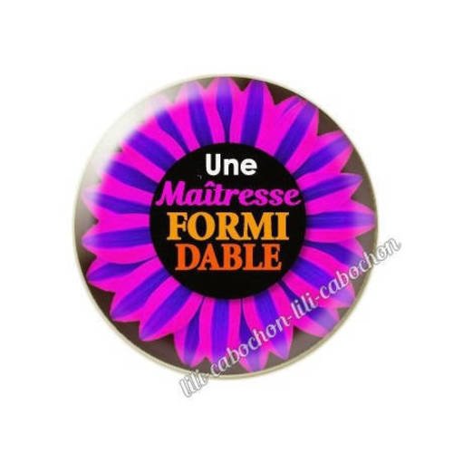 Cabochon résine a coller 25 mm maîtresse ab36 