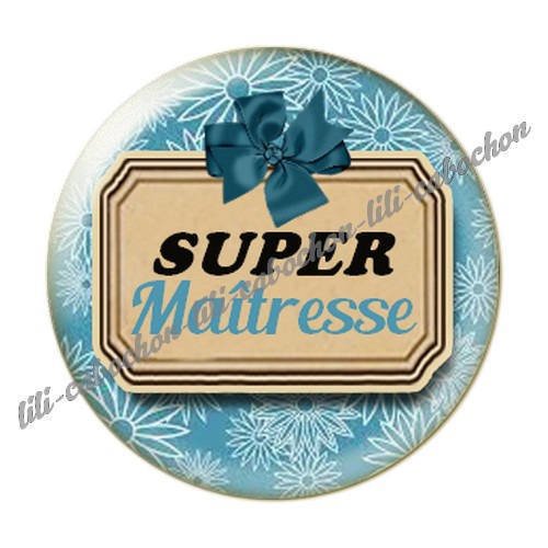 Cabochon résine a coller 25 mm maîtresse i30 