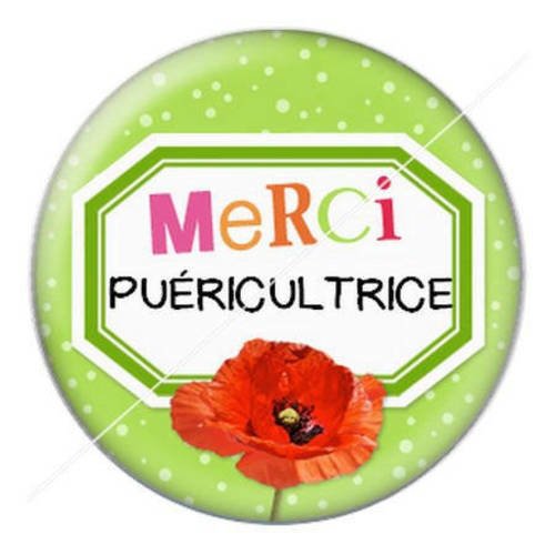 Cabochon résine a coller 25 mm puéricultrice 1 