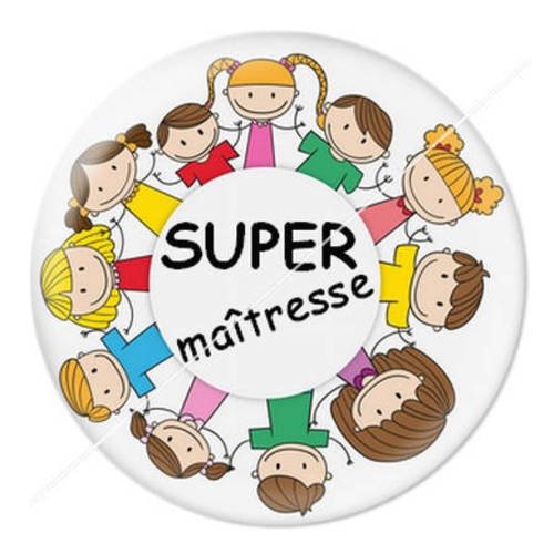 Cabochon résine a coller 25 mm maîtresse f18 