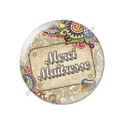 Cabochon résine a coller 25 mm maîtresse t37 