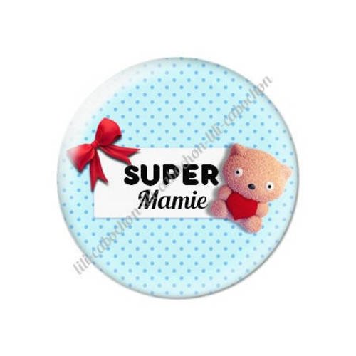 Cabochon résine a coller 25 mm mamie k5 