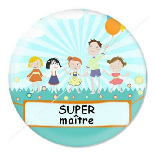 Cabochon résine a coller 25 mm maître f23 