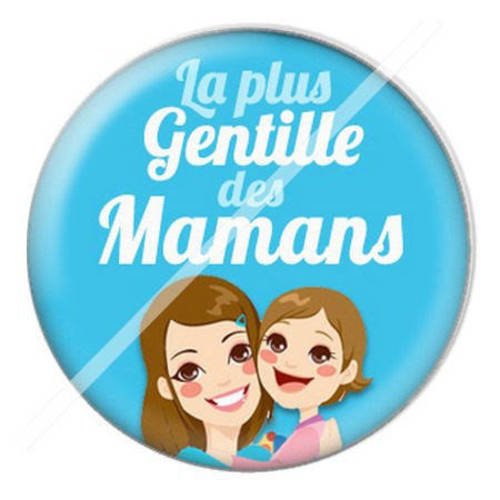 Cabochon résine a coller 25 mm pour maman m13 