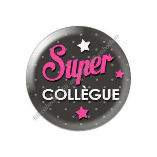 Cabochon résine a coller 25 mm super collègue 62 