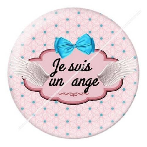 Cabochon résine a coller 25 mm  ange 1 