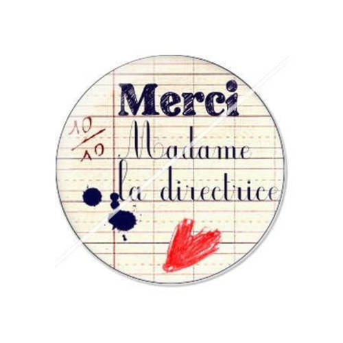 Cabochon résine a coller 25 mm pour directrice 6 