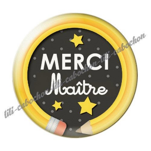 Cabochon résine a coller 25 mm maître i62 