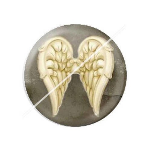 Cabochon résine a coller 25 mm  ange b2 