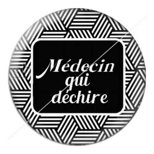 Cabochon résine a coller 25 mm pour médecin 10 