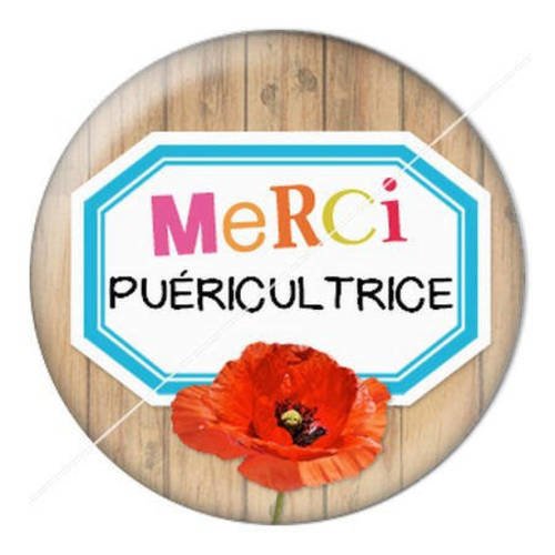 Cabochon résine a coller 25 mm puéricultrice 10 