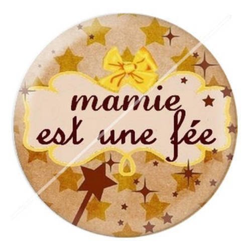 Cabochon résine a coller 25 mm mamie 3 