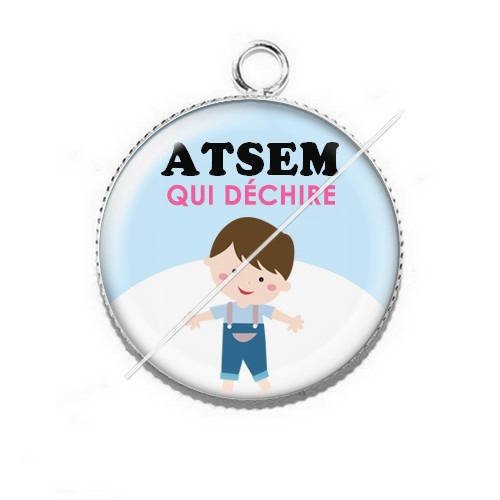 Pendentif cabochon résine pour atsem j5 