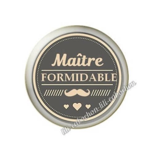 Cabochon résine a coller 25 mm maître ab40 