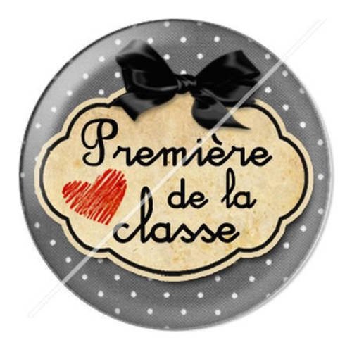 Cabochon résine a coller 25 mm école 2 