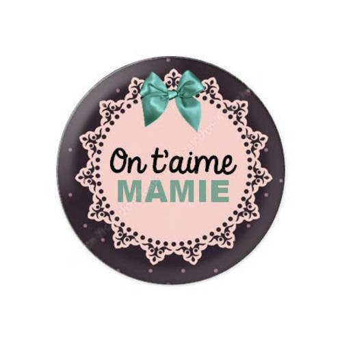 Cabochon résine a coller 25 mm pour mamie f10 