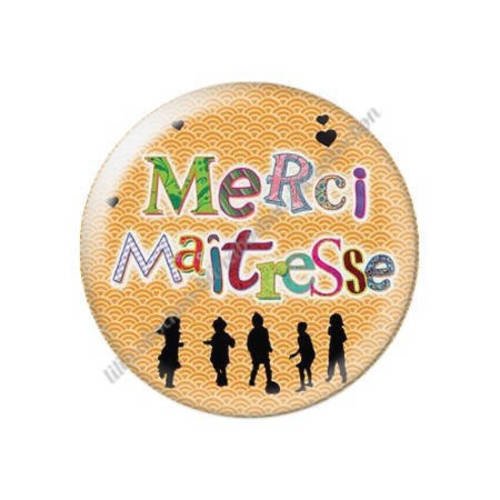 Cabochon résine a coller 25 mm maîtresse t1 