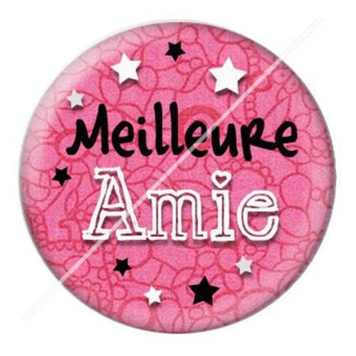Cabochon résine a coller 25 mm meilleure amie 13 