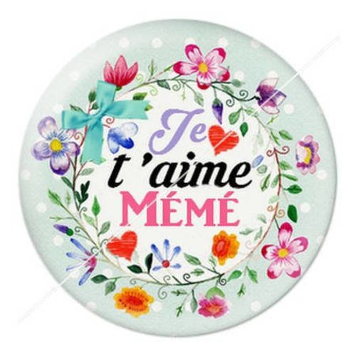 Cabochon résine a coller 25 mm mémé b5 