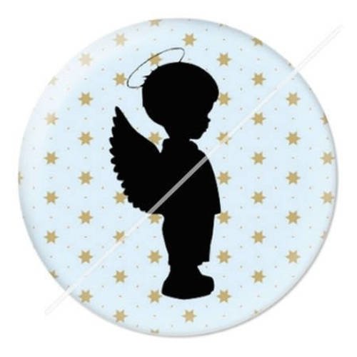 Cabochon résine a coller 25 mm  ange 5 