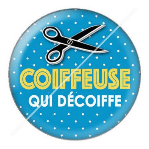 Cabochon résine a coller 25 mm coiffeuse 2 