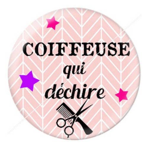Cabochon résine a coller 25 mm coiffeuse coiffure 6 
