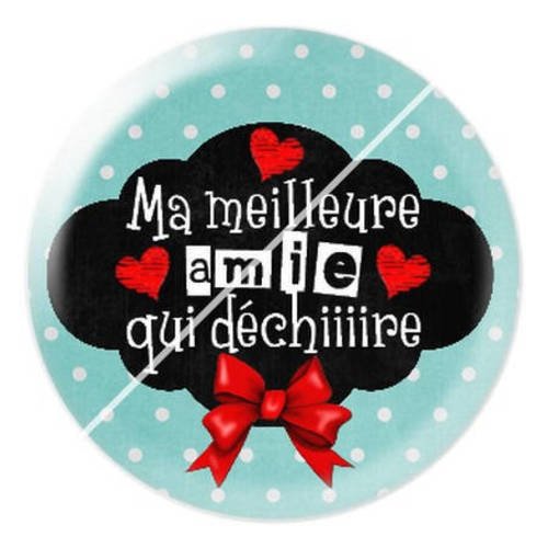 Cabochon résine a coller 25 mm ma meilleure amie 19 